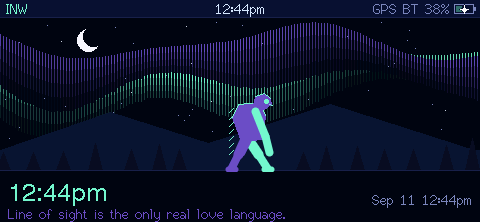 Aurora lock screen